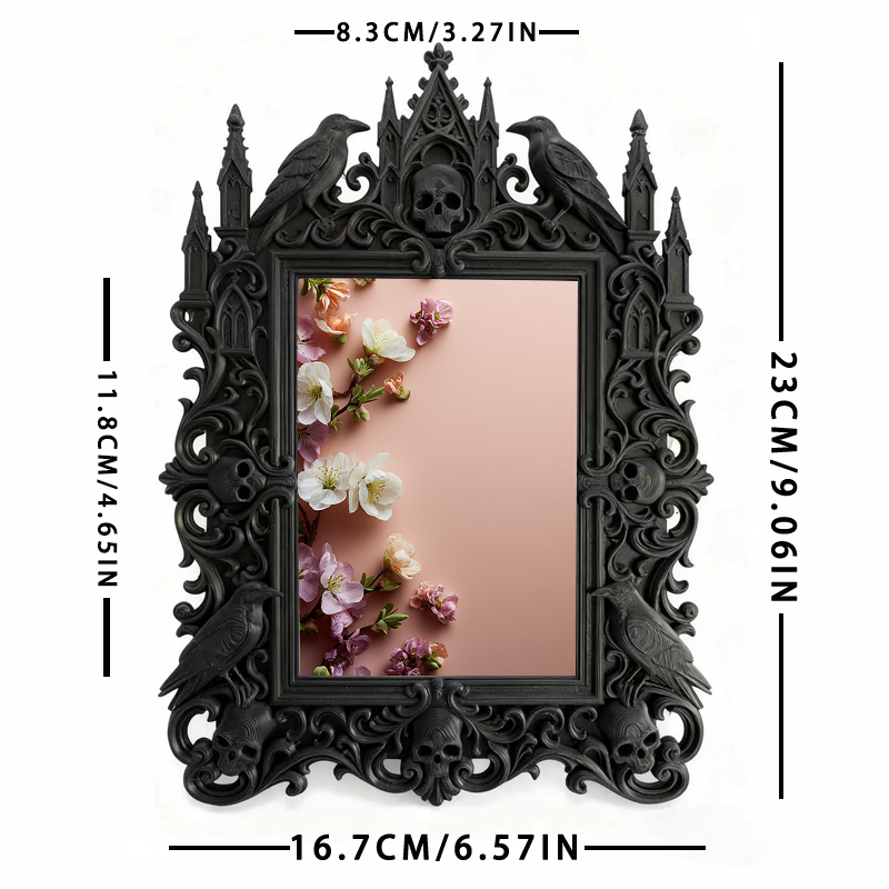Trend-buzzing Gothic Dark-style Photo Frame | Dark Academia Study Nook Decor, Photo Ornament, Wall/Table Dual-use, Eco-friendly Frame