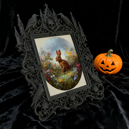 Shop-favorite Gothic Dark-style Photo Frame | Dark Academia Bookcase Decor, Photo Ornament, Wall-mountable & Tabletop, Practical Frame