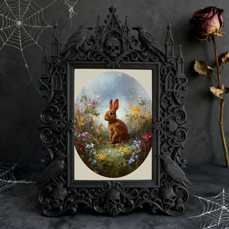 Shop-favorite Gothic Dark-style Photo Frame | Dark Academia Bookcase Decor, Photo Ornament, Wall-mountable & Tabletop, Practical Frame