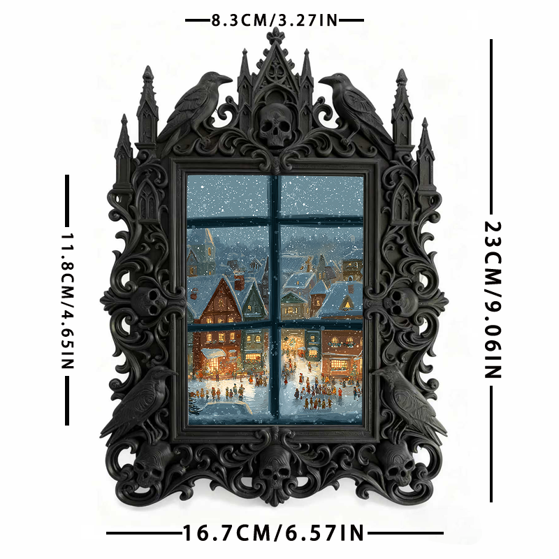 Bestselling-hit Gothic Dark-style Photo Frame | Vampire LARP Themed Bedroom Decor, Photo Ornament, Wall/Table Dual-use, Artistic Frame