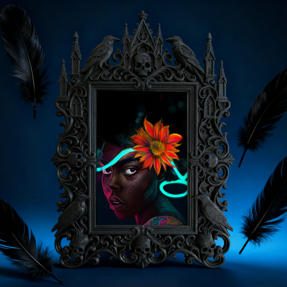 Must-own Gothic Dark-style Photo Frame | Paranormal Themed Guest Room Decor, Photo Ornament, Wall-mountable & Tabletop, Elegant Frame