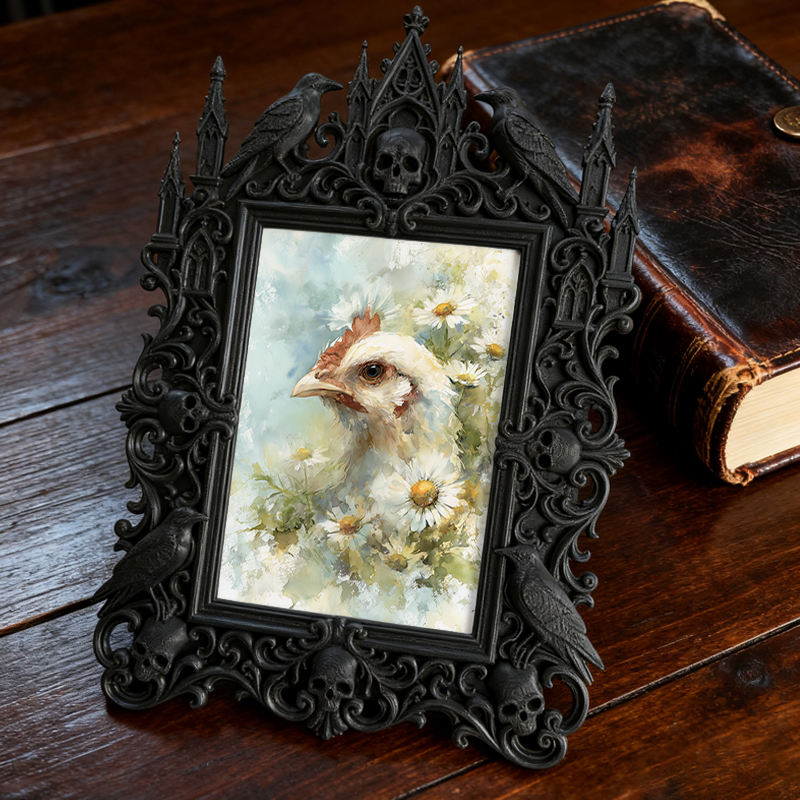 Customer-loved Gothic Dark-style Photo Frame | Vintage Horror VHS Collection Display Decor, Photo Ornament, Wall/Table Dual-use, Display-gra
