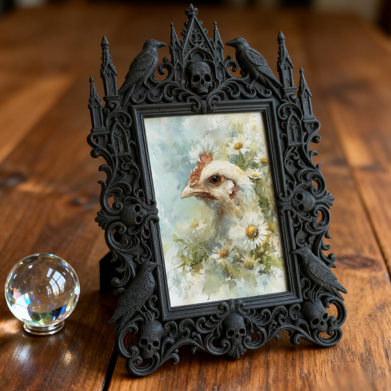 Customer-loved Gothic Dark-style Photo Frame | Vintage Horror VHS Collection Display Decor, Photo Ornament, Wall/Table Dual-use, Display-gra