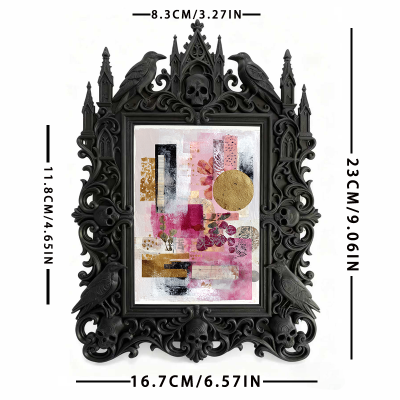 Limited-stock Gothic Dark-style Photo Frame | Dark Fantasy Miniature Collection Decor, Photo Ornament, Wall-mountable & Tabletop, Creative F