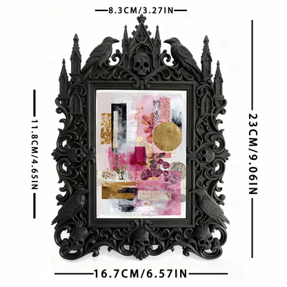 Limited-stock Gothic Dark-style Photo Frame | Dark Fantasy Miniature Collection Decor, Photo Ornament, Wall-mountable & Tabletop, Creative F