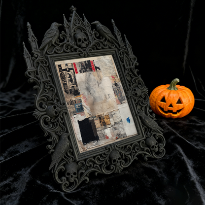 Sturdy-built Gothic Dark-style Photo Frame | Dark Academia Dorm Wall Decor, Photo Ornament, Wall/Table Dual-use, Eco-friendly Frame