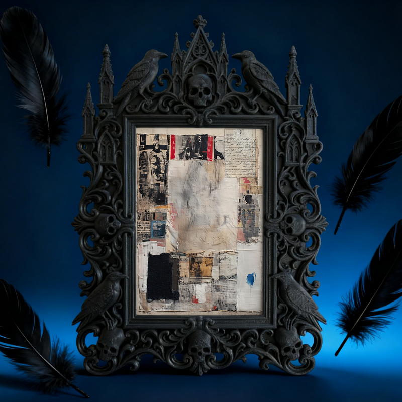 Sturdy-built Gothic Dark-style Photo Frame | Dark Academia Dorm Wall Decor, Photo Ornament, Wall/Table Dual-use, Eco-friendly Frame