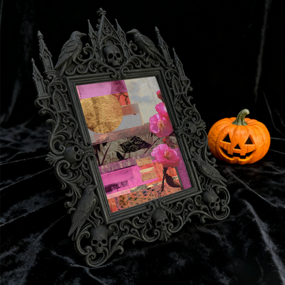 Viral-sensation Gothic Dark-style Photo Frame | Gothic Handmade Scented Wax Tablet Shop Decor, Photo Ornament, Wall-mountable & Tabletop, Pl