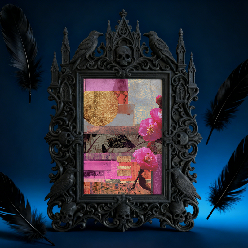 Viral-sensation Gothic Dark-style Photo Frame | Gothic Handmade Scented Wax Tablet Shop Decor, Photo Ornament, Wall-mountable & Tabletop, Pl