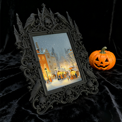 High-demand-gem Gothic Dark-style Photo Frame | Gothic Matte Liquid Lipstick Shop Counter Decor, Photo Ornament, Wall-mountable & Tabletop, 