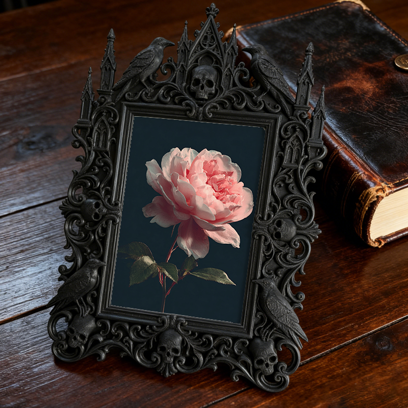 Trend-forward Gothic Dark-style Photo Frame | Punk Rock Band Merchandise Pop-up Decor, Photo Ornament, Wall/Table Dual-use, Eco-friendly Fra