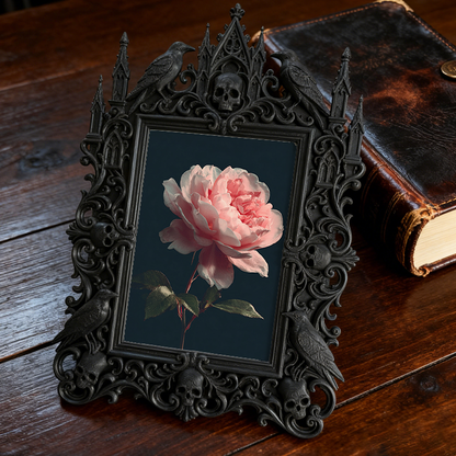 Trend-forward Gothic Dark-style Photo Frame | Punk Rock Band Merchandise Pop-up Decor, Photo Ornament, Wall/Table Dual-use, Eco-friendly Fra