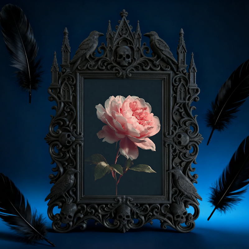 Trend-forward Gothic Dark-style Photo Frame | Punk Rock Band Merchandise Pop-up Decor, Photo Ornament, Wall/Table Dual-use, Eco-friendly Fra