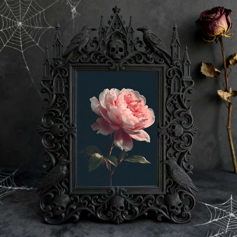 Trend-forward Gothic Dark-style Photo Frame | Punk Rock Band Merchandise Pop-up Decor, Photo Ornament, Wall/Table Dual-use, Eco-friendly Fra