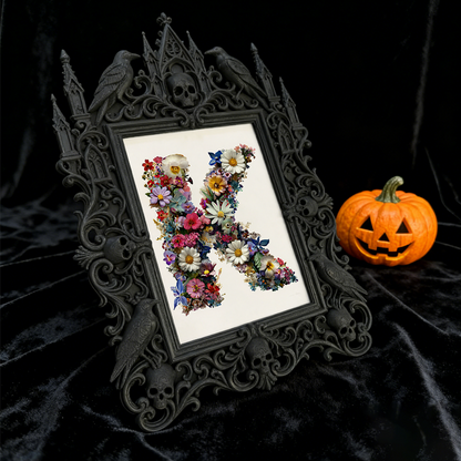 5-star-favorite Gothic Dark-style Photo Frame | Gothic Body Piercing Jewelry Shop Decor, Photo Ornament, Dual-use Display, Sturdy Frame