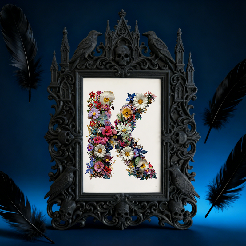 5-star-favorite Gothic Dark-style Photo Frame | Gothic Body Piercing Jewelry Shop Decor, Photo Ornament, Dual-use Display, Sturdy Frame