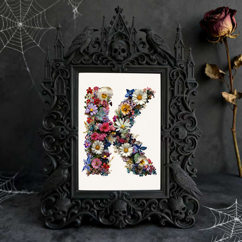5-star-favorite Gothic Dark-style Photo Frame | Gothic Body Piercing Jewelry Shop Decor, Photo Ornament, Dual-use Display, Sturdy Frame