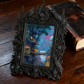 Trend-alert Gothic Dark-style Photo Frame | Dark Fantasy LARP Character Meetup Decor, Photo Ornament, Wall-mountable & Tabletop, Scratch-res