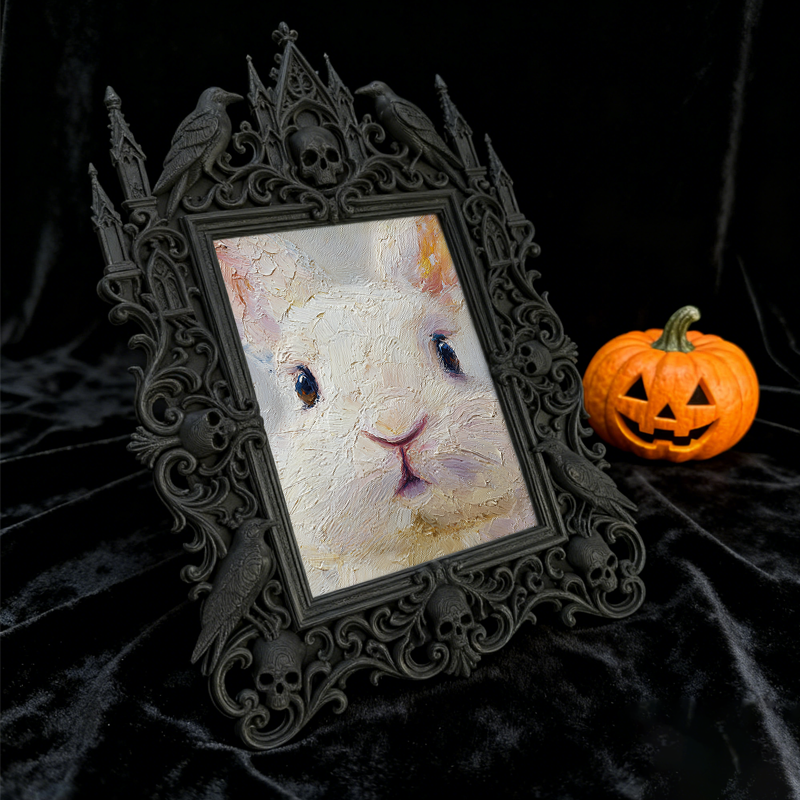 Reel-trending Gothic Dark-style Photo Frame | Paranormal Investigation Team Party Decor, Photo Ornament, Wall-mountable & Tabletop, High-glo