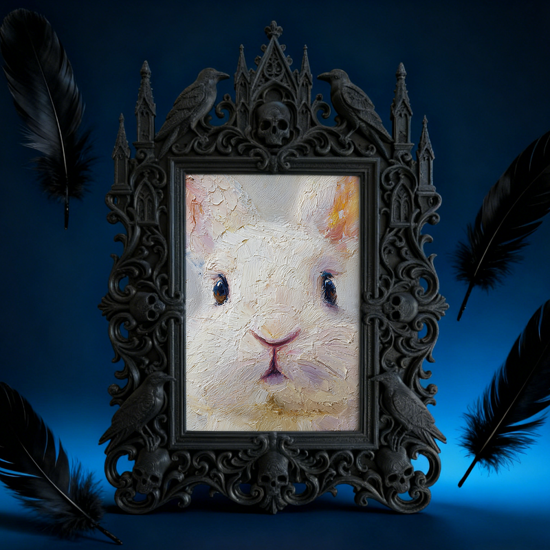 Reel-trending Gothic Dark-style Photo Frame | Paranormal Investigation Team Party Decor, Photo Ornament, Wall-mountable & Tabletop, High-glo