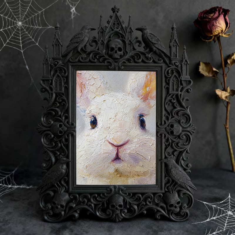 Reel-trending Gothic Dark-style Photo Frame | Paranormal Investigation Team Party Decor, Photo Ornament, Wall-mountable & Tabletop, High-glo