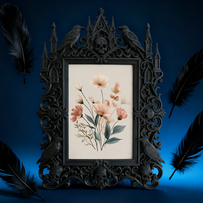 Hard-to-find Gothic Dark-style Photo Frame | Vampire Cosplay Contest Booth Decor, Photo Ornament, Wall/Table Dual-use, Artistic Frame
