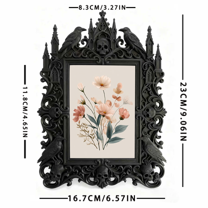 Hard-to-find Gothic Dark-style Photo Frame | Vampire Cosplay Contest Booth Decor, Photo Ornament, Wall/Table Dual-use, Artistic Frame
