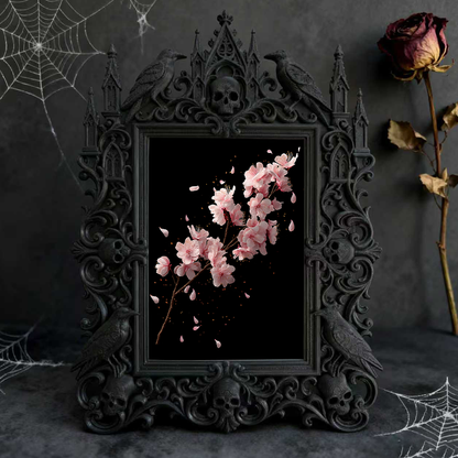 High-demand Gothic Dark-style Photo Frame | Gothic Basement Game Room Decor, Photo Ornament, Wall-mountable & Tabletop, Scratch-resistant Fr