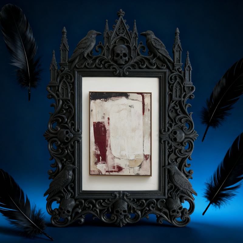 Reel-hit Gothic Dark-style Photo Frame | Gothic Kids’ Vampire Themed Room Decor, Photo Ornament, Wall-mountable & Tabletop, High-gloss Frame