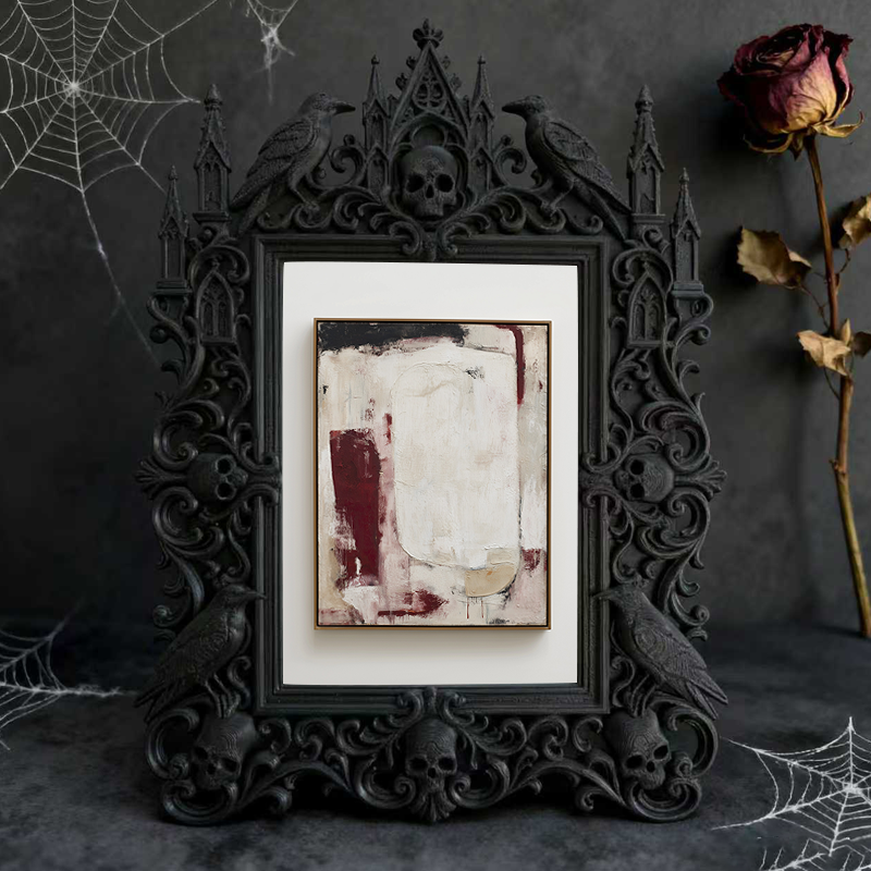Reel-hit Gothic Dark-style Photo Frame | Gothic Kids’ Vampire Themed Room Decor, Photo Ornament, Wall-mountable & Tabletop, High-gloss Frame
