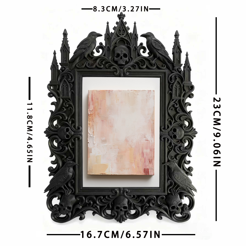 Hard-to-get Gothic Dark-style Photo Frame | Vampire LARP Themed Guest Room Decor, Photo Ornament, Wall/Table Dual-use, Artistic Frame