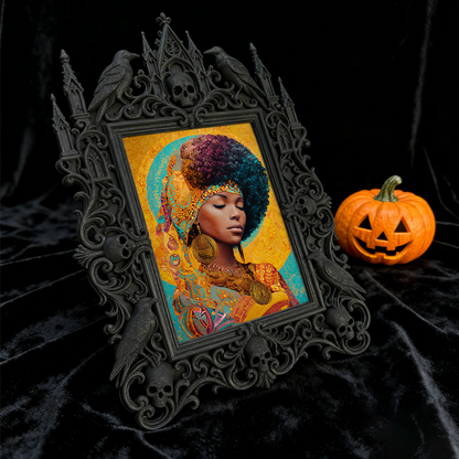 Customer-raved Gothic Dark-style Photo Frame | Dark Academia Wax Seal Workshop Decor, Photo Ornament, Wall/Table Dual-use, Durable Frame