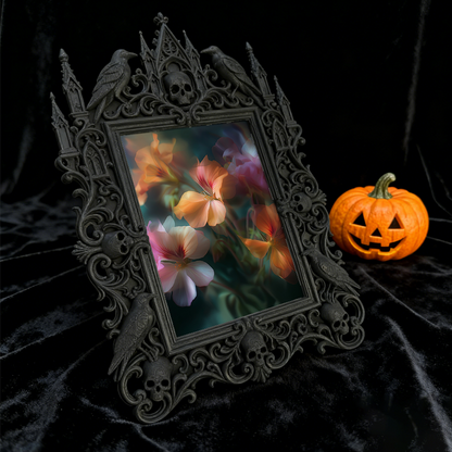 Shop-top-pick Gothic Dark-style Photo Frame | Vampire-themed Board Game Bar Counter Decor, Photo Ornament, Wall-mountable & Tabletop, Lightw