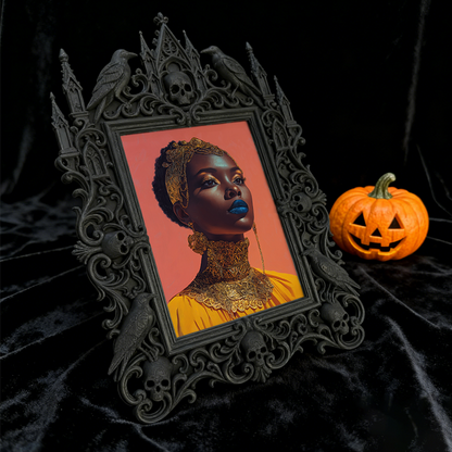 5-star-hit Gothic Dark-style Photo Frame | Gothic Tattoo Aftercare Product Shop Decor, Photo Ornament, Dual-use Display, Sturdy Frame