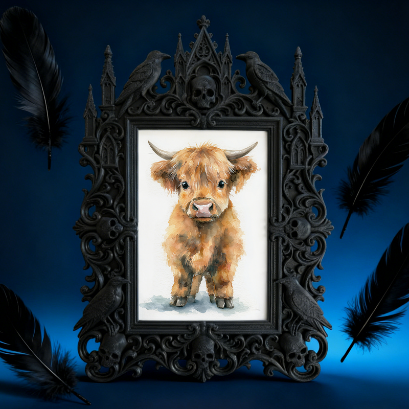 Trend-buzzing Gothic Dark-style Photo Frame | Punk Rock Vintage Vinyl Repair Shop Decor, Photo Ornament, Wall/Table Dual-use, Eco-friendly F
