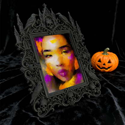 Hard-to-find Gothic Dark-style Photo Frame | Vampire Cosplay Costume Alteration Shop Decor, Photo Ornament, Wall/Table Dual-use, Artistic Fr