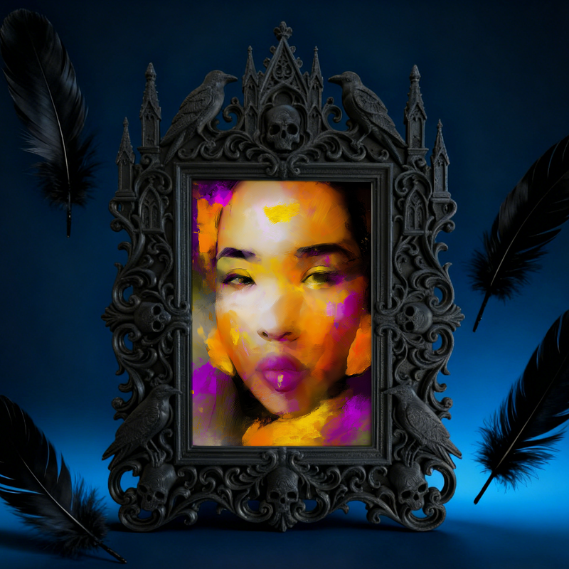 Hard-to-find Gothic Dark-style Photo Frame | Vampire Cosplay Costume Alteration Shop Decor, Photo Ornament, Wall/Table Dual-use, Artistic Fr