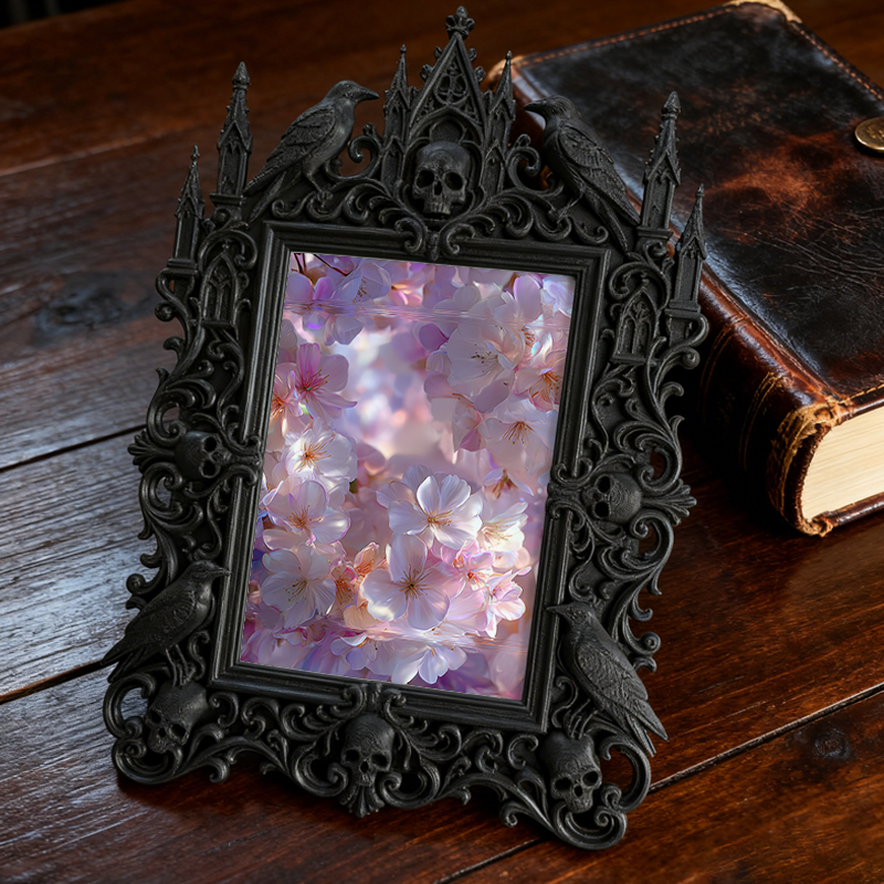Collector-top-pick Gothic Dark-style Photo Frame | Vintage Horror Movie Poster Framing Shop Decor, Photo Ornament, Wall/Table Dual-use, Disp