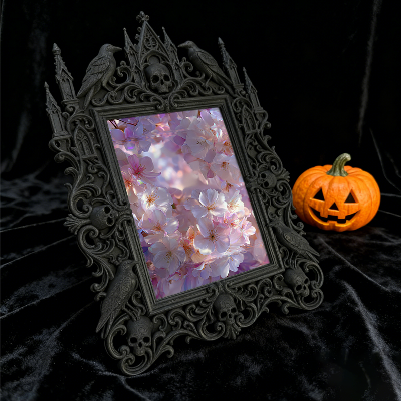 Collector-top-pick Gothic Dark-style Photo Frame | Vintage Horror Movie Poster Framing Shop Decor, Photo Ornament, Wall/Table Dual-use, Disp