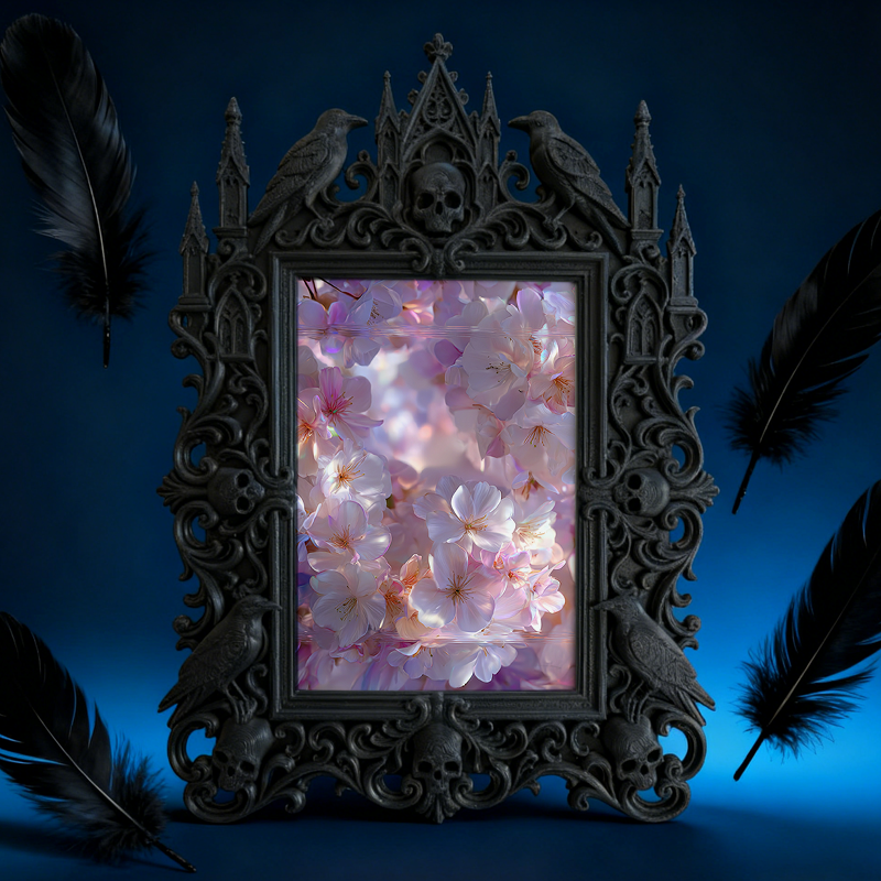 Collector-top-pick Gothic Dark-style Photo Frame | Vintage Horror Movie Poster Framing Shop Decor, Photo Ornament, Wall/Table Dual-use, Disp