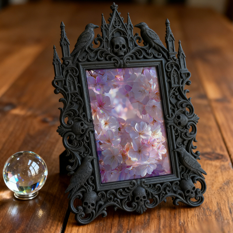 Collector-top-pick Gothic Dark-style Photo Frame | Vintage Horror Movie Poster Framing Shop Decor, Photo Ornament, Wall/Table Dual-use, Disp