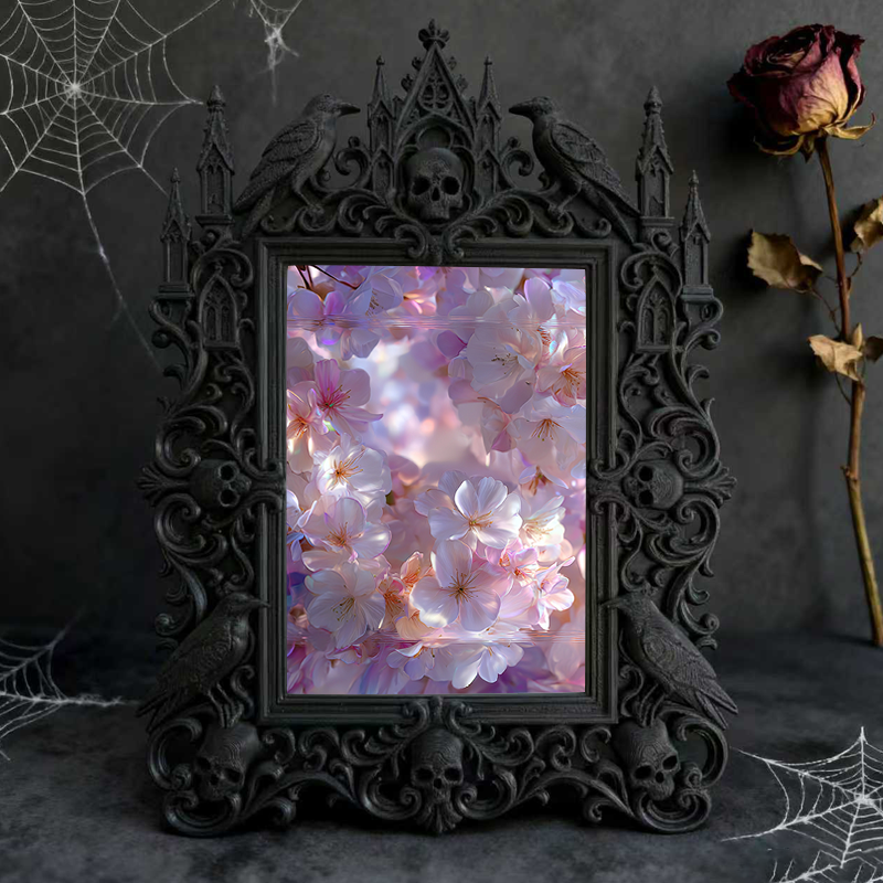 Collector-top-pick Gothic Dark-style Photo Frame | Vintage Horror Movie Poster Framing Shop Decor, Photo Ornament, Wall/Table Dual-use, Disp