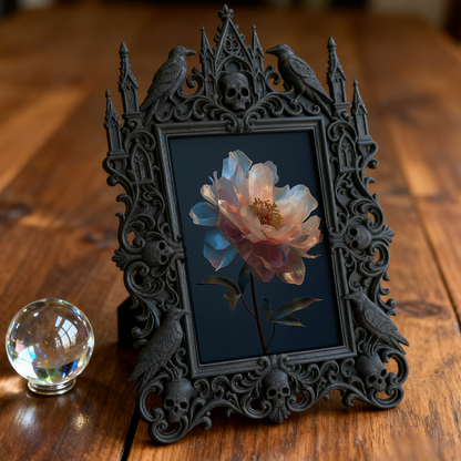 Shop-favorite Gothic Dark-style Photo Frame | Witchy Crystal Grid Workshop Party Decor, Photo Ornament, Wall/Table Dual-use, Durable Frame
