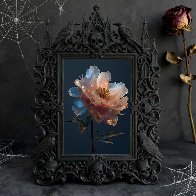 Shop-favorite Gothic Dark-style Photo Frame | Witchy Crystal Grid Workshop Party Decor, Photo Ornament, Wall/Table Dual-use, Durable Frame