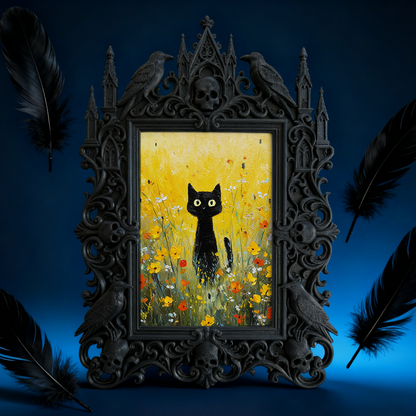 High-demand Gothic Dark-style Photo Frame | Punk Rock Band Fan Club Anniversary Decor, Photo Ornament, Dual-use Display, Retro Plastic Frame