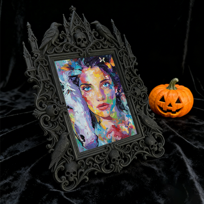 Must-own Gothic Dark-style Photo Frame | Gothic Wedding Reception Photo Corner Decor, Photo Ornament, Wall/Table Dual-use, Eco-friendly Fram