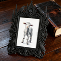 Limited-stock Gothic Dark-style Photo Frame | Werewolf Themed Forest Camping Decor, Photo Ornament, Dual-use Display, Sturdy Frame