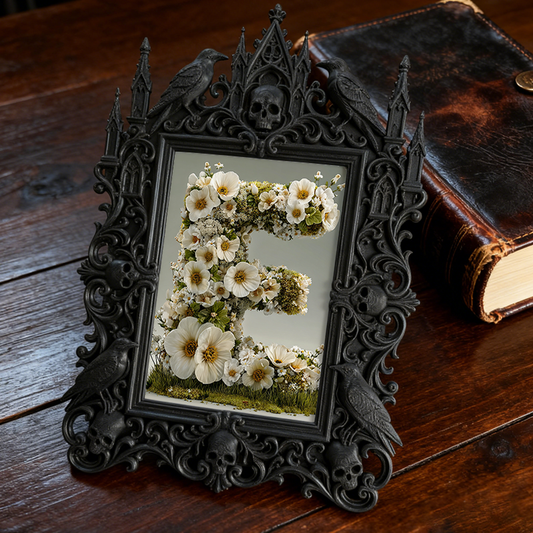 Exclusive-release Gothic Dark-style Photo Frame | Occult Astrology Zodiac Party Decor, Photo Ornament, Wall-mountable & Tabletop, Collectibl