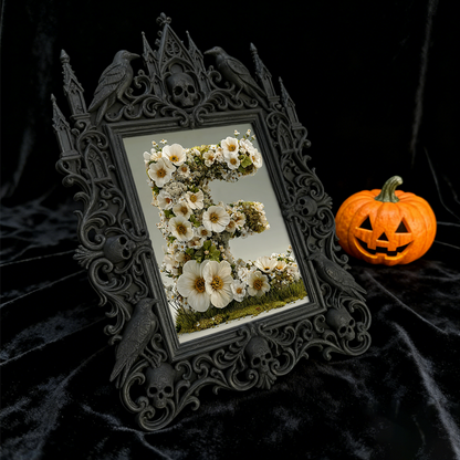 Exclusive-release Gothic Dark-style Photo Frame | Occult Astrology Zodiac Party Decor, Photo Ornament, Wall-mountable & Tabletop, Collectibl