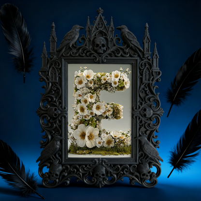 Exclusive-release Gothic Dark-style Photo Frame | Occult Astrology Zodiac Party Decor, Photo Ornament, Wall-mountable & Tabletop, Collectibl